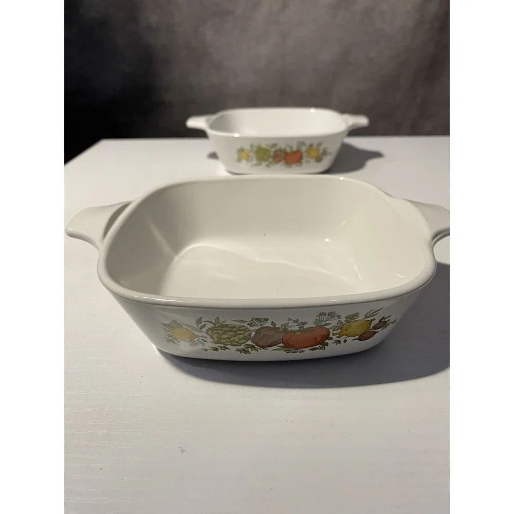 Vintage Corning Ware Spice O' Life P-41-B Petite Pan (Set of 2)